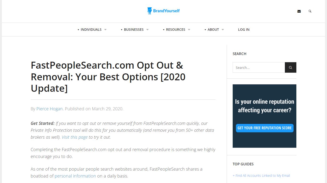 FastPeopleSearch.com Opt Out & Removal (2020 Guide)